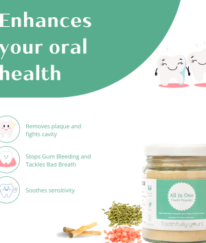 All in One Tooth Powder | Minty fresh | All natural | 125 gm